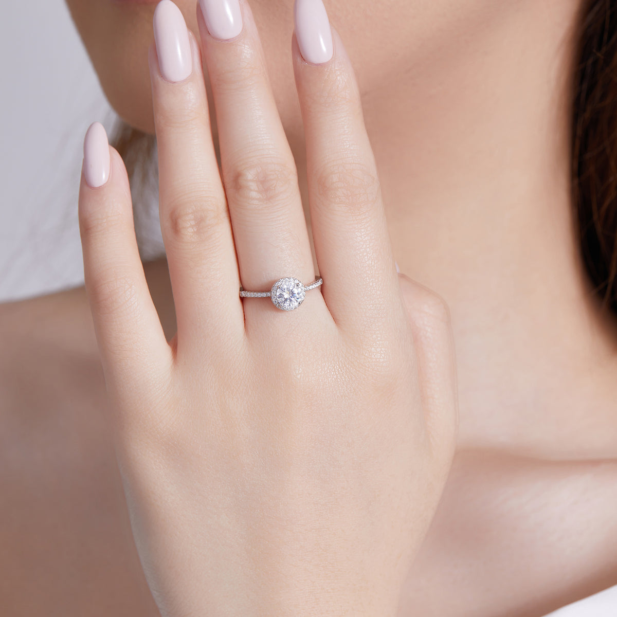 Starlit Halo Ring