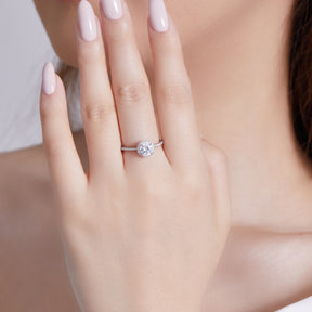Starlit Halo Ring