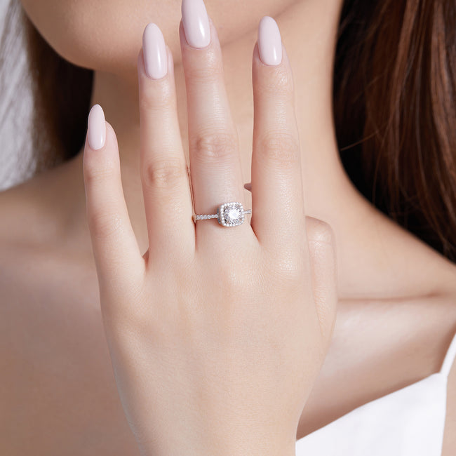 Cushion Sparkle Ring Main Image