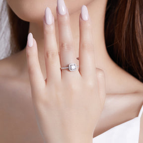 Cushion Sparkle Ring