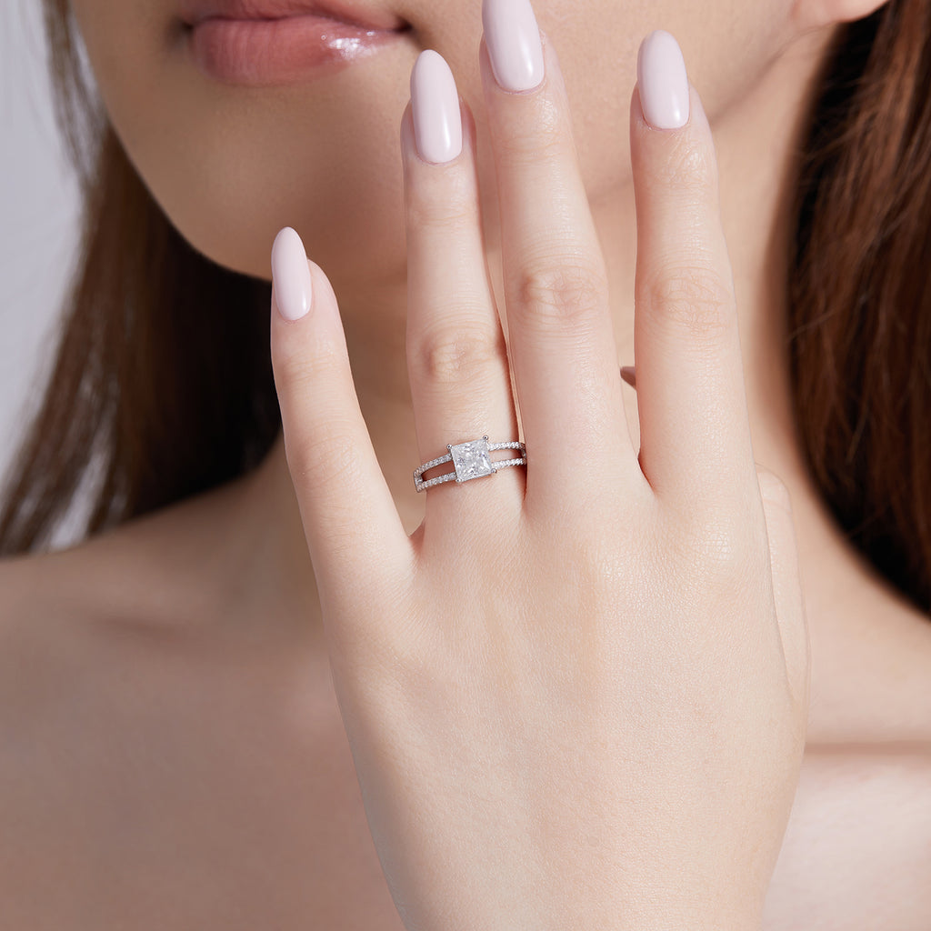 Geometric Dual - Band Spark Ring