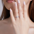 Geometric Dual - Band Spark Ring