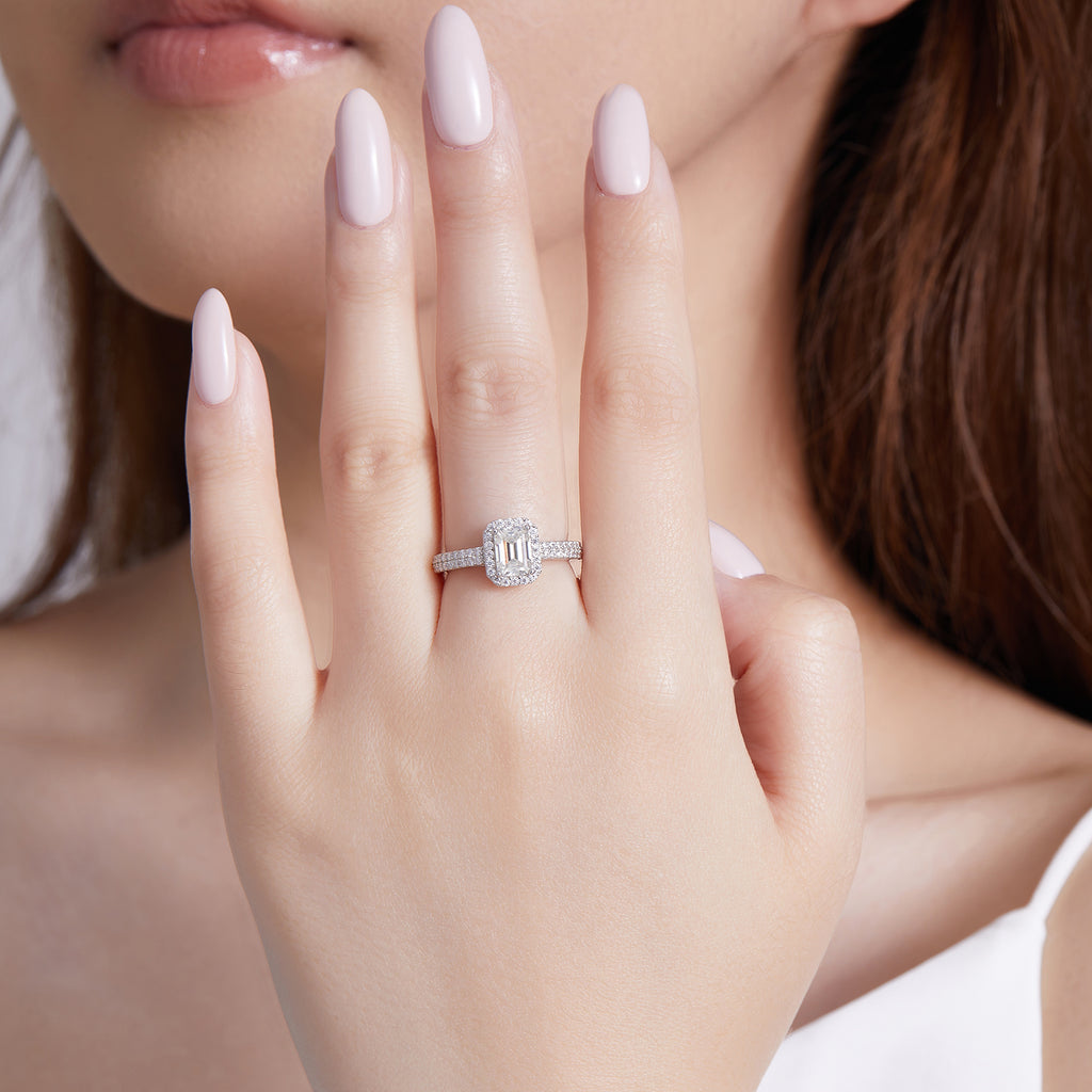 Geometric Halo Spark Ring