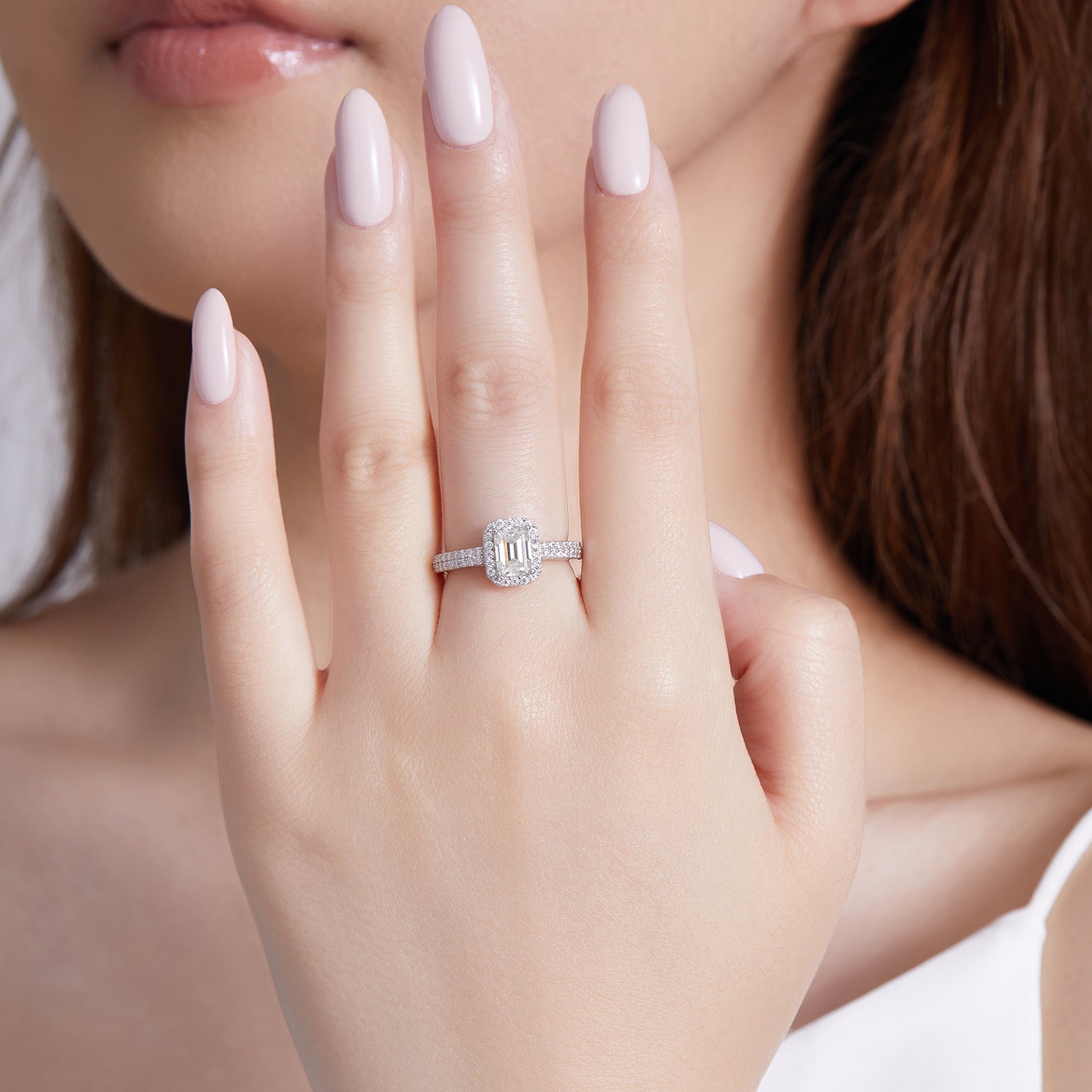 Geometric Halo Spark Ring