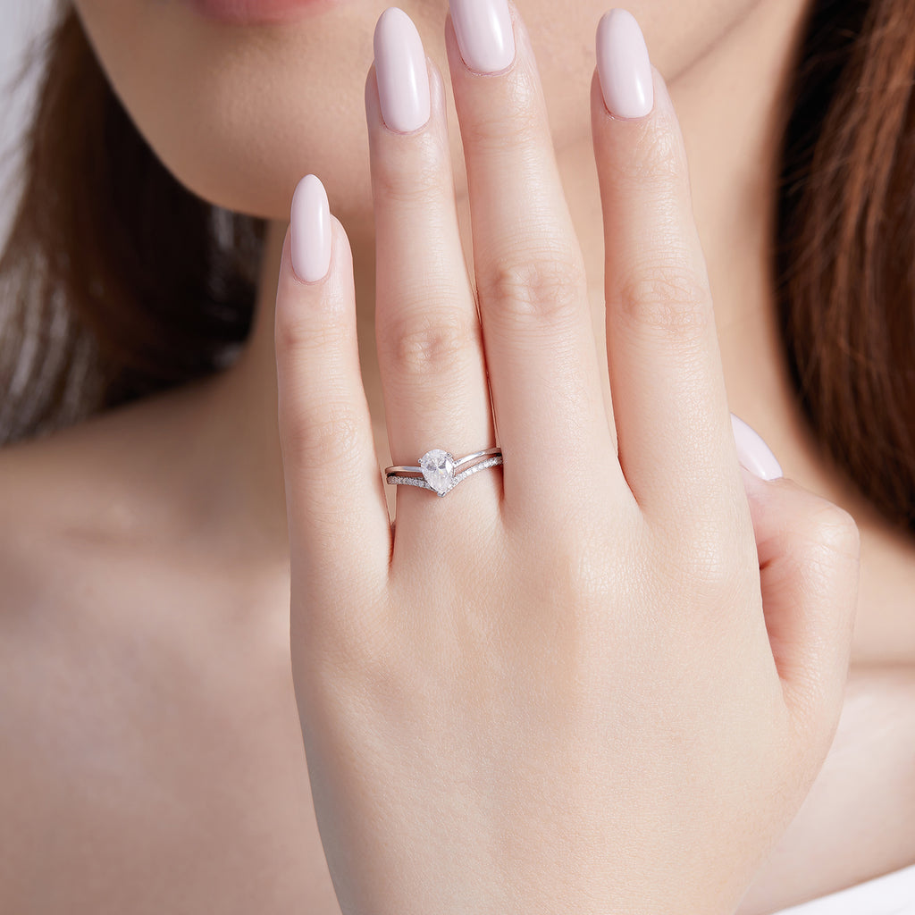 Teardrop Romance Ring