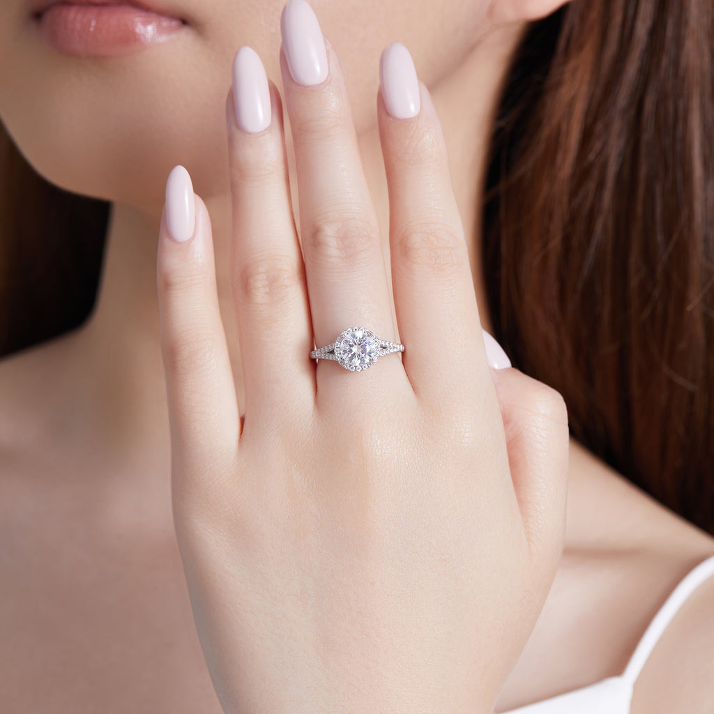 Eternal Halo Split - Shank Ring