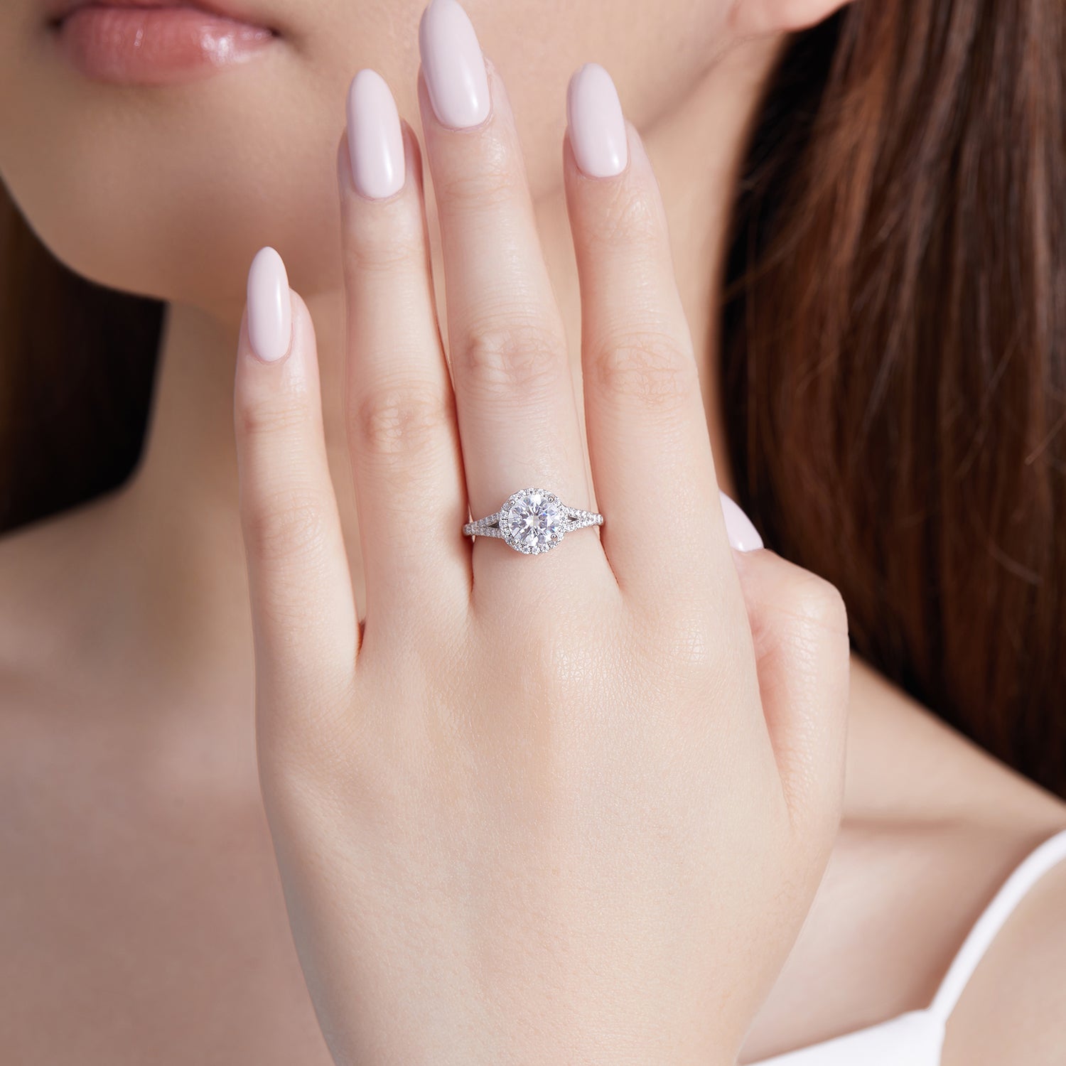 Eternal Halo Split - Shank Ring