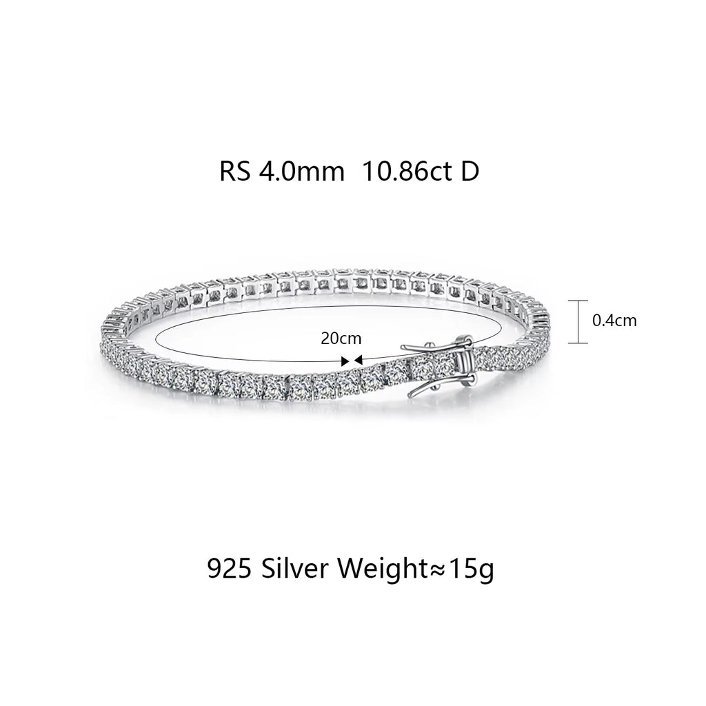 Elegant Sparkle Tennis Bracelet 4mm/8inch