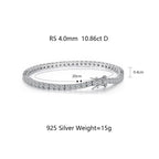 Elegant Sparkle Tennis Bracelet 4mm/8inch