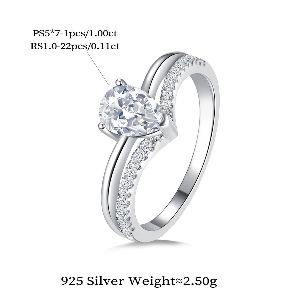 Teardrop Romance Ring