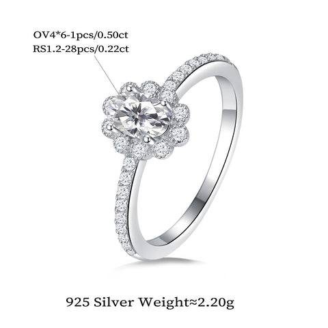 Oval Blossom Ring