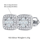 Square Geo Sparkle Studs