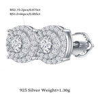 Vintage Halo Sparkle Studs