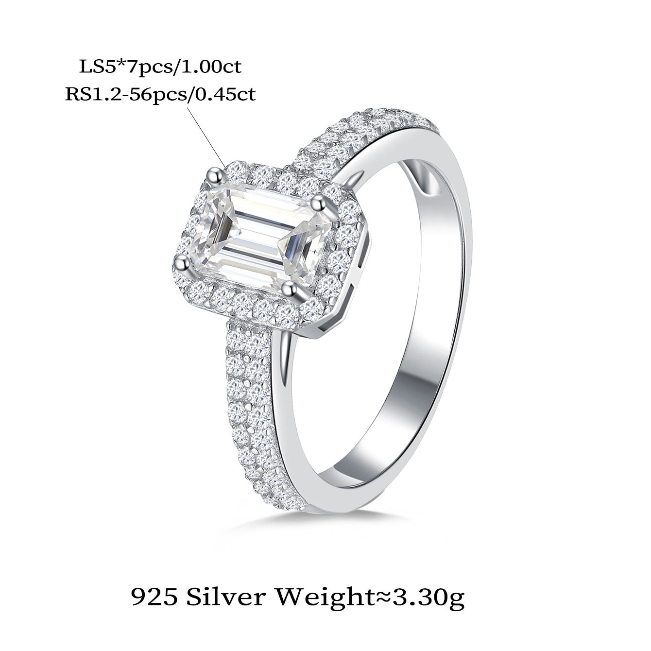 Geometric Halo Spark Ring