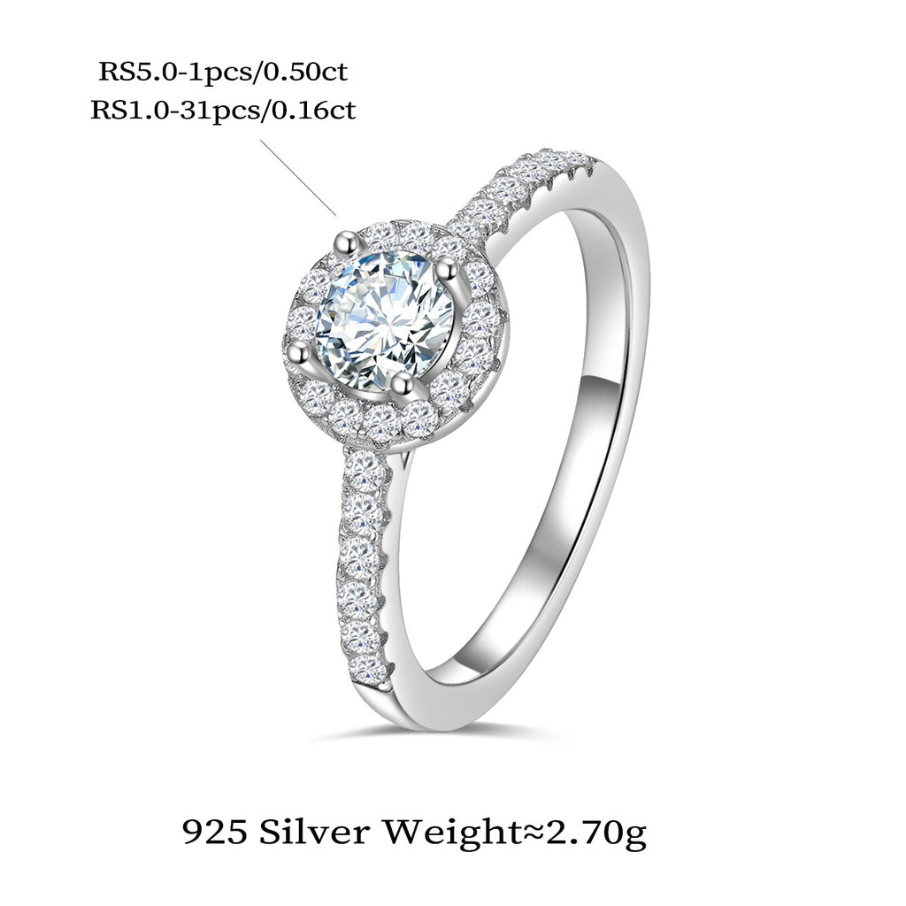 Timeless Halo Spark Ring