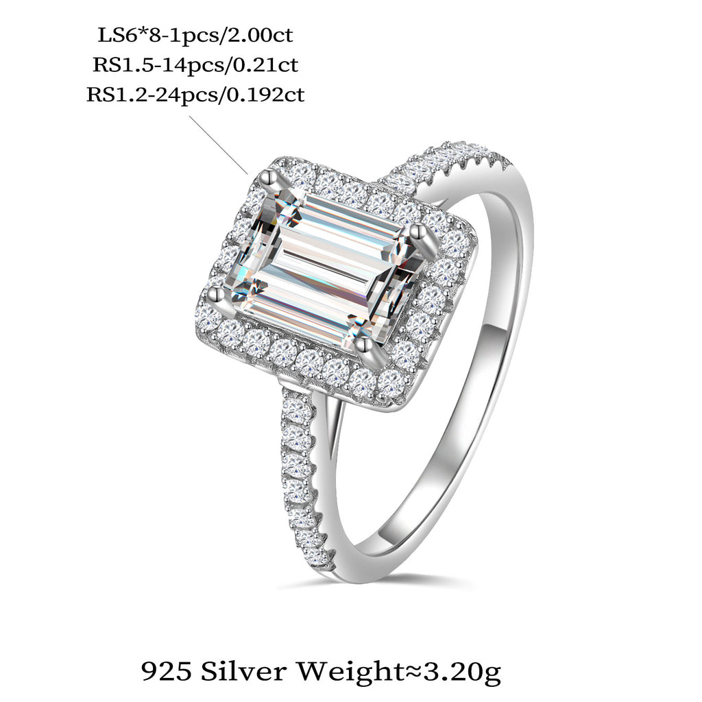 Geometric Halo Glam Ring