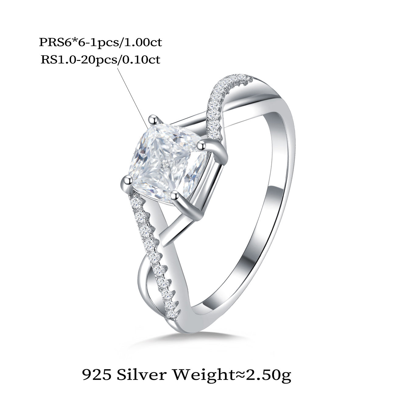 Twisted Princess Sparkle Ring