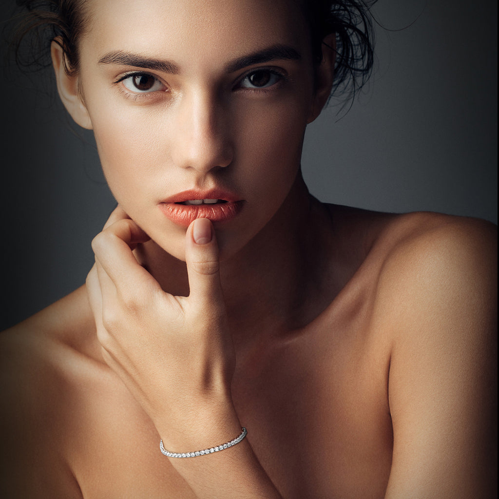 Elegant Sparkle Tennis Bracelet 3mm/7inch