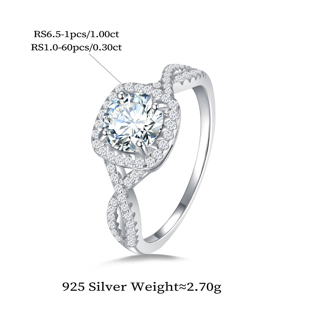 Vintage Halo Twist Ring