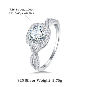 Vintage Halo Twist Ring