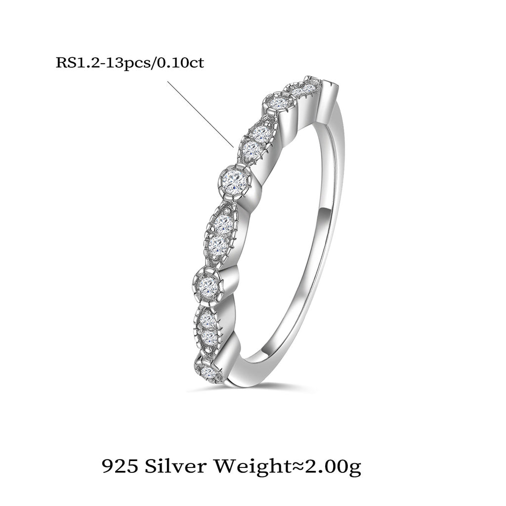 Vintage Petal Spark Ring