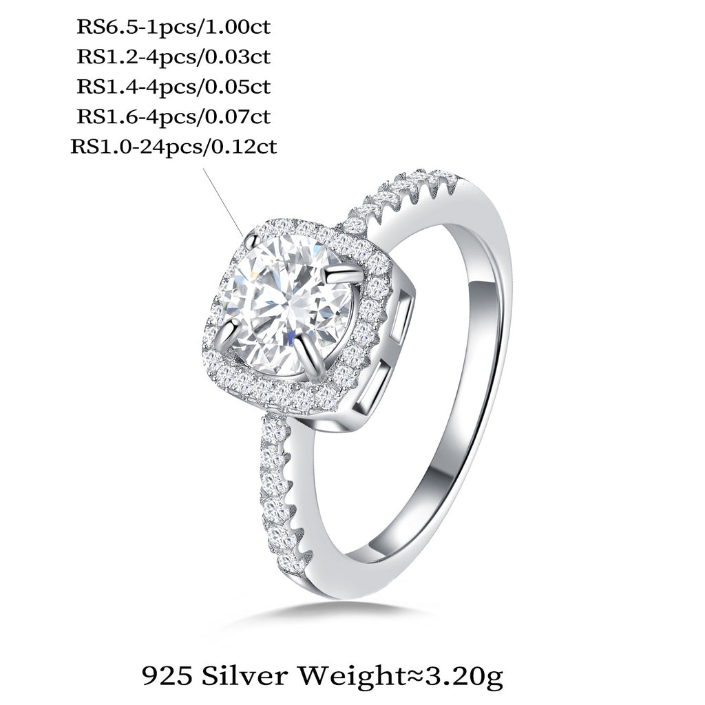 Cushion Halo Luxe Ring