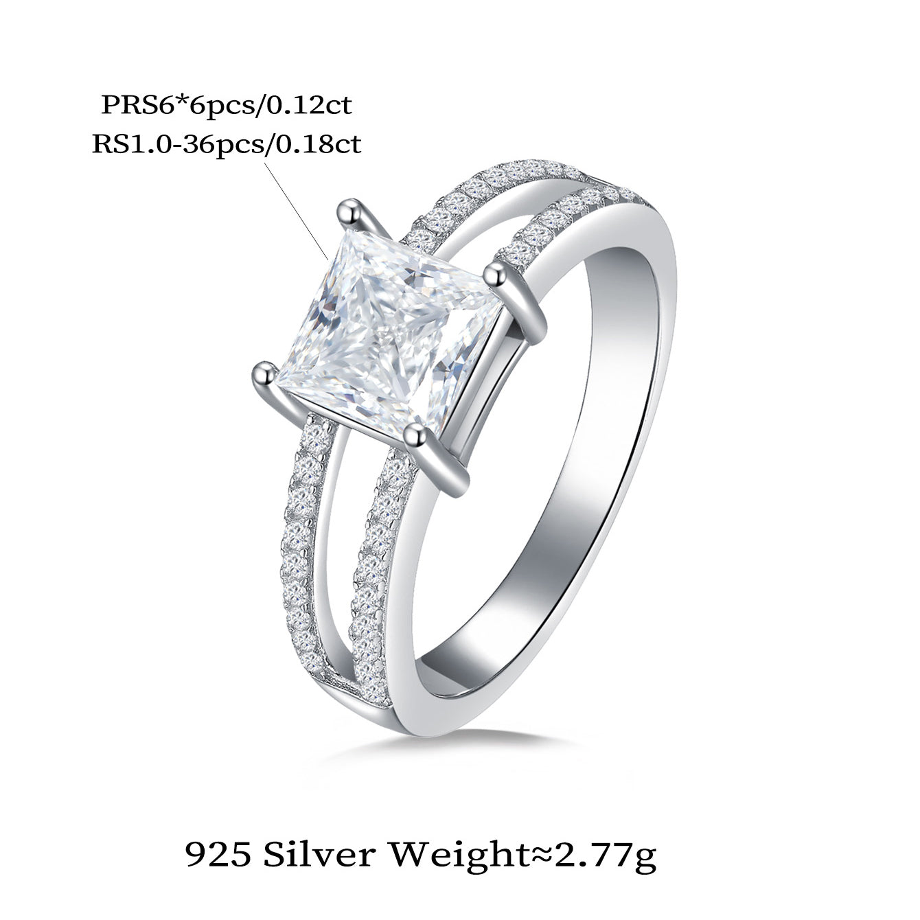 Geometric Dual - Band Spark Ring