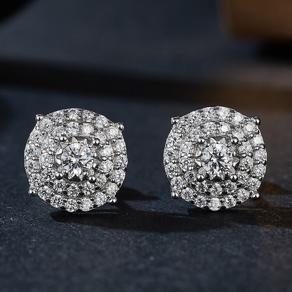 Vintage Halo Sparkle Studs