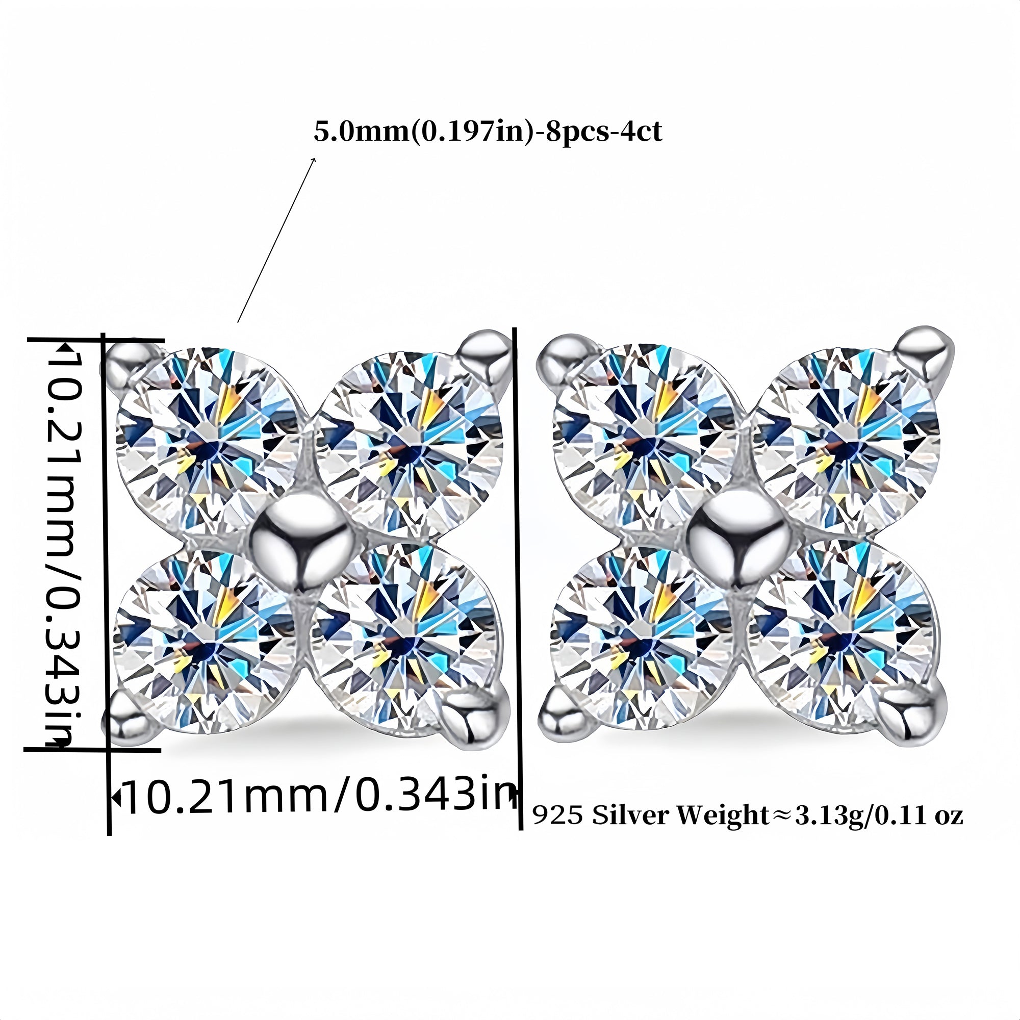 Clover Sparkle Studs