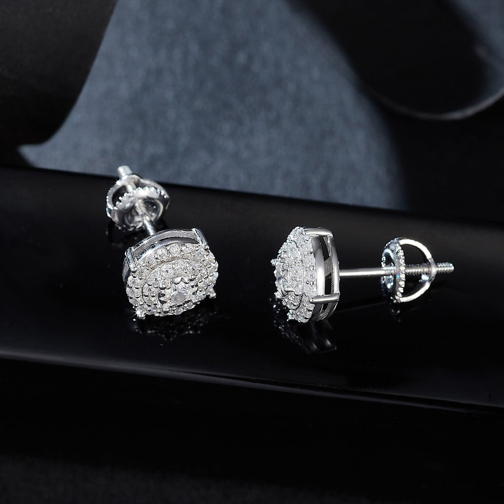 Vintage Halo Sparkle Studs