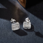 Square Layered Sparkle Studs