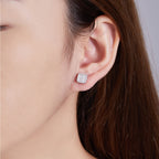 Square Layered Sparkle Studs