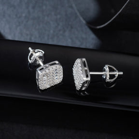 Square Layered Sparkle Studs