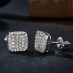 Square Layered Sparkle Studs