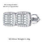 Square Layered Sparkle Studs