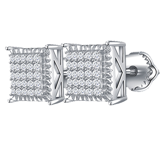 Square Architect Sparkle Studs Hover Image