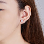 Square Grid Sparkle Studs