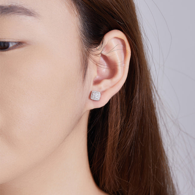 Square Luxe Studs Main Image