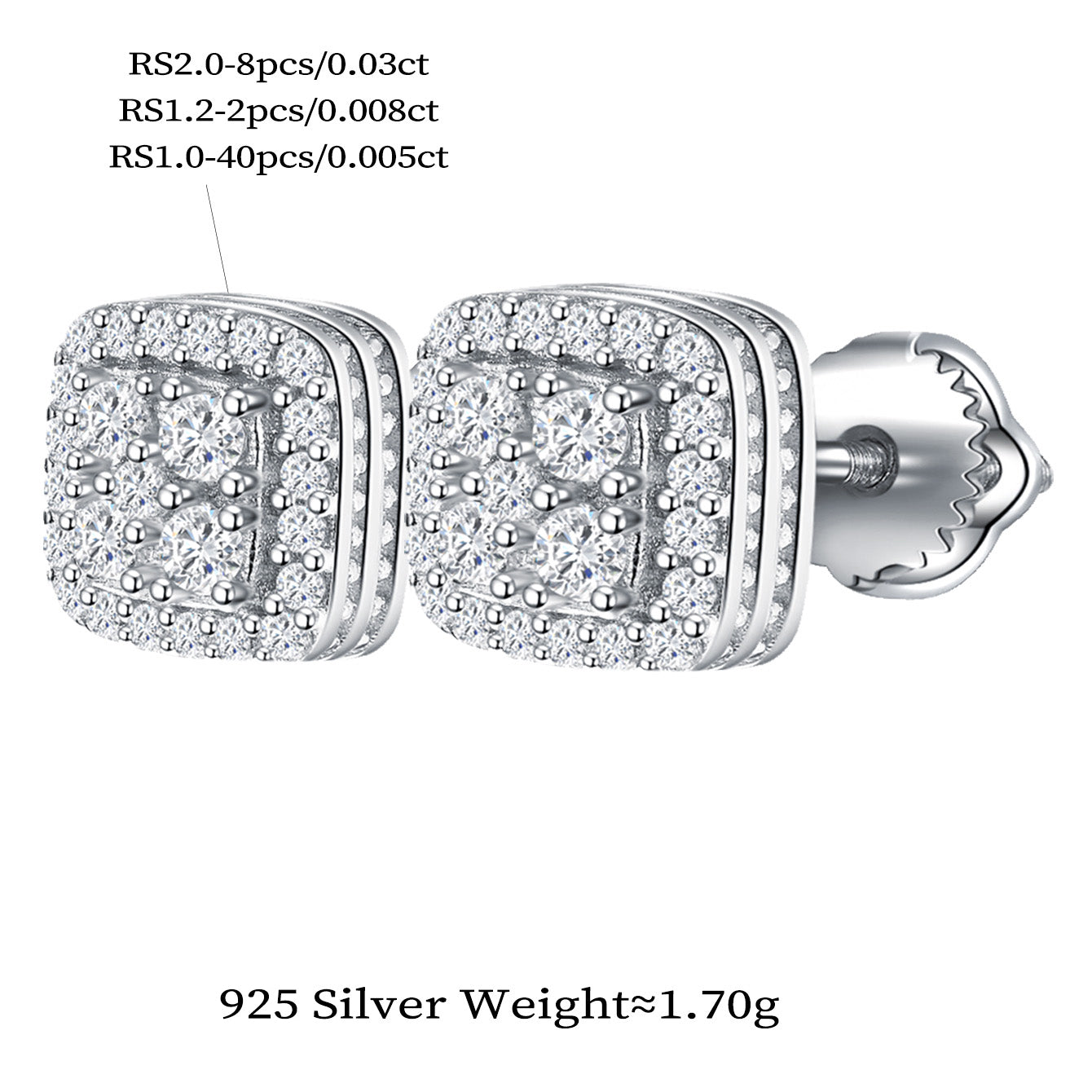 Square Luxe Studs