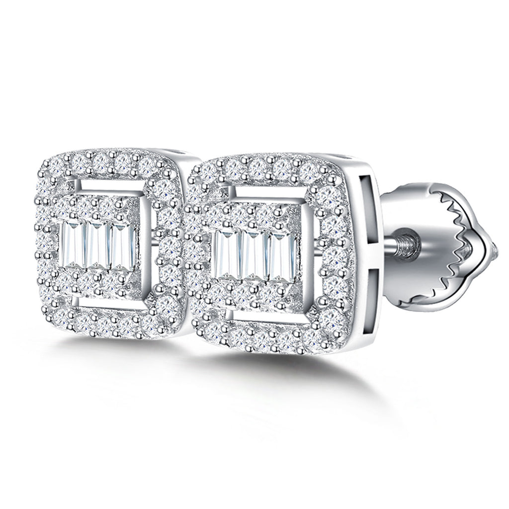 Mod Square Sparkle Studs