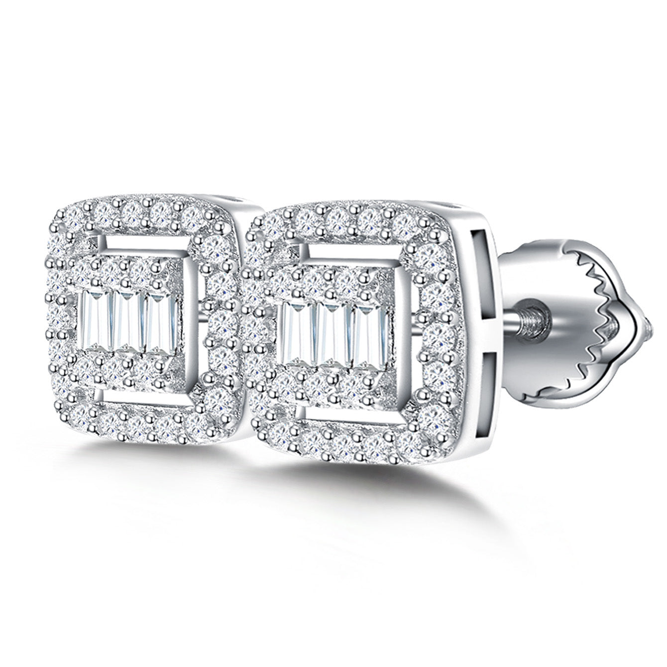 Mod Square Sparkle Studs