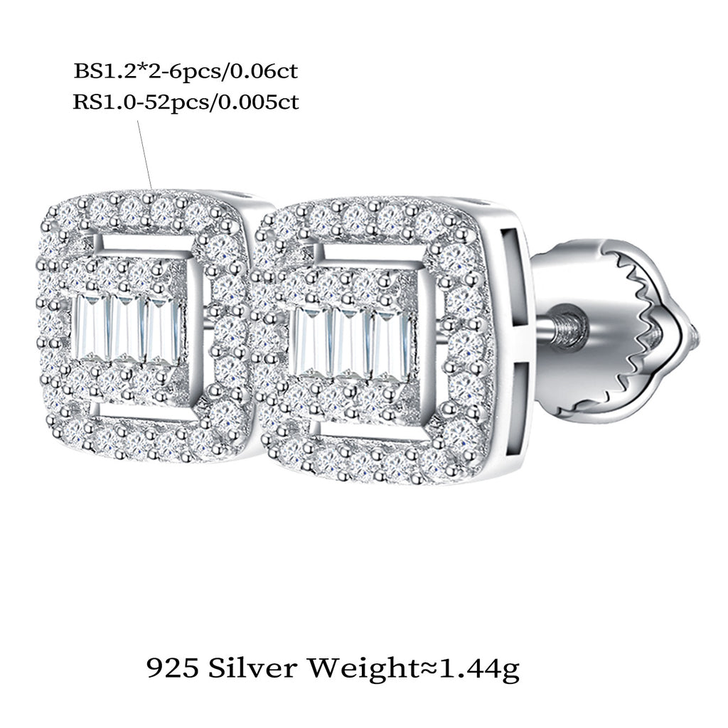 Mod Square Sparkle Studs