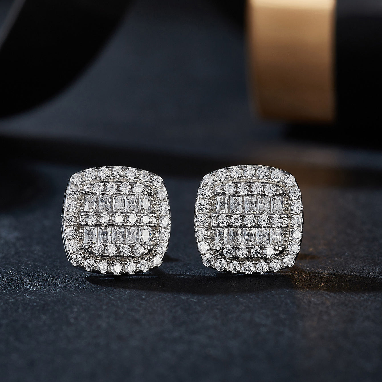 Geo - Spark Square Studs