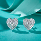 Heart Bloom Sparkle Studs