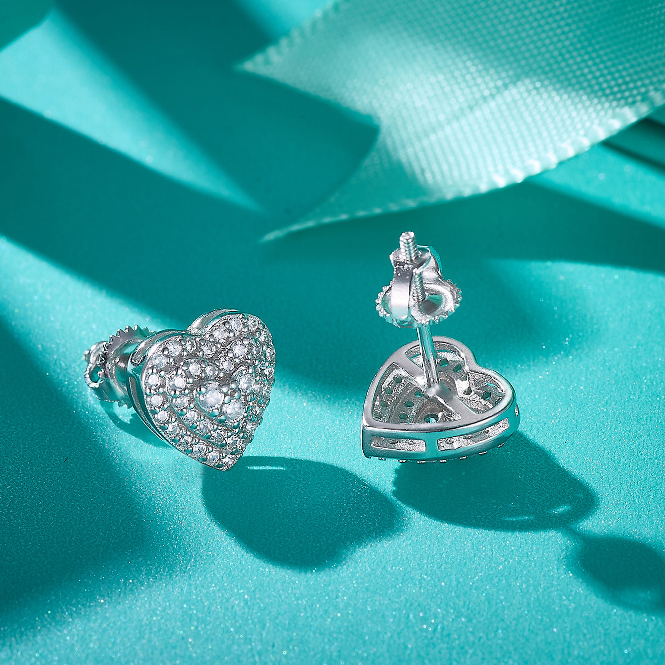 Heart Bloom Sparkle Studs