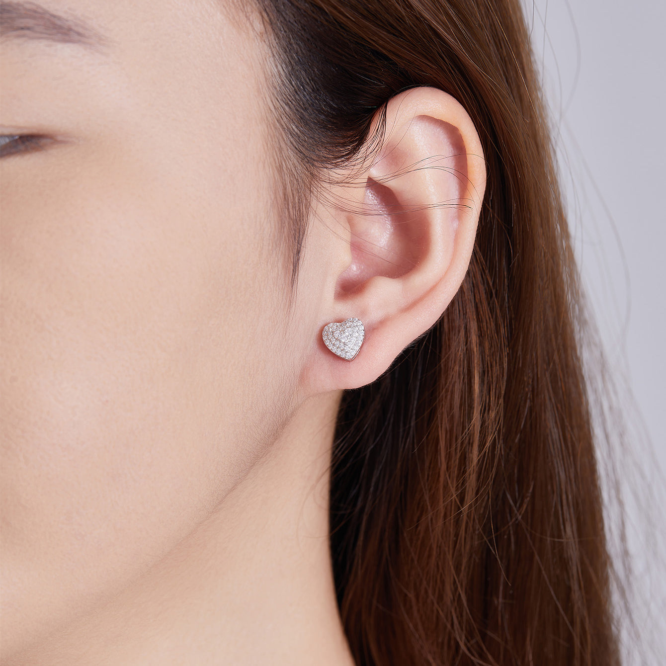 Heart Bloom Sparkle Studs