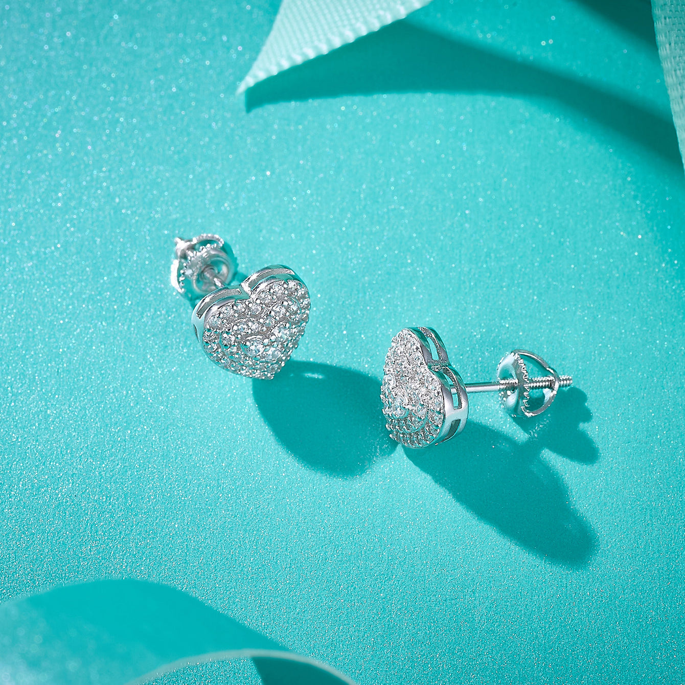 Heart Bloom Sparkle Studs