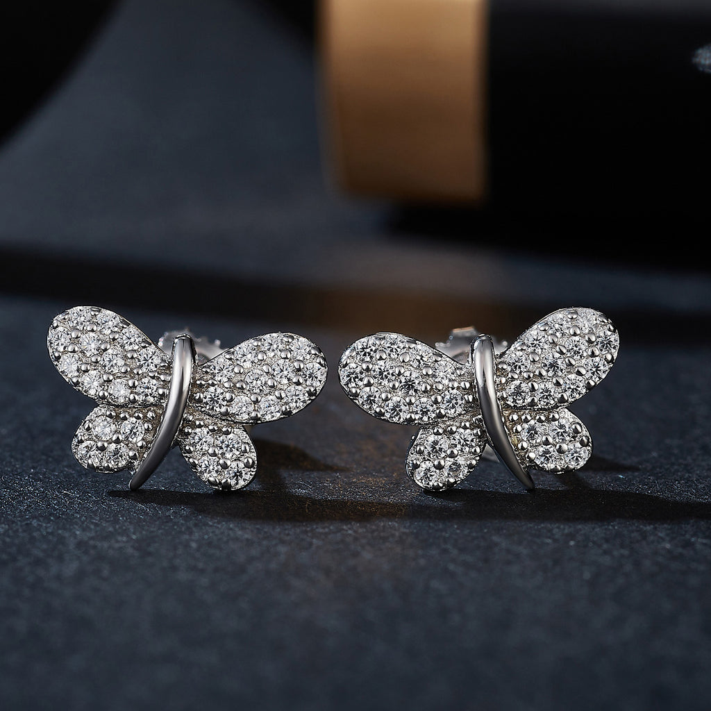 SparkleWing Butterfly Studs