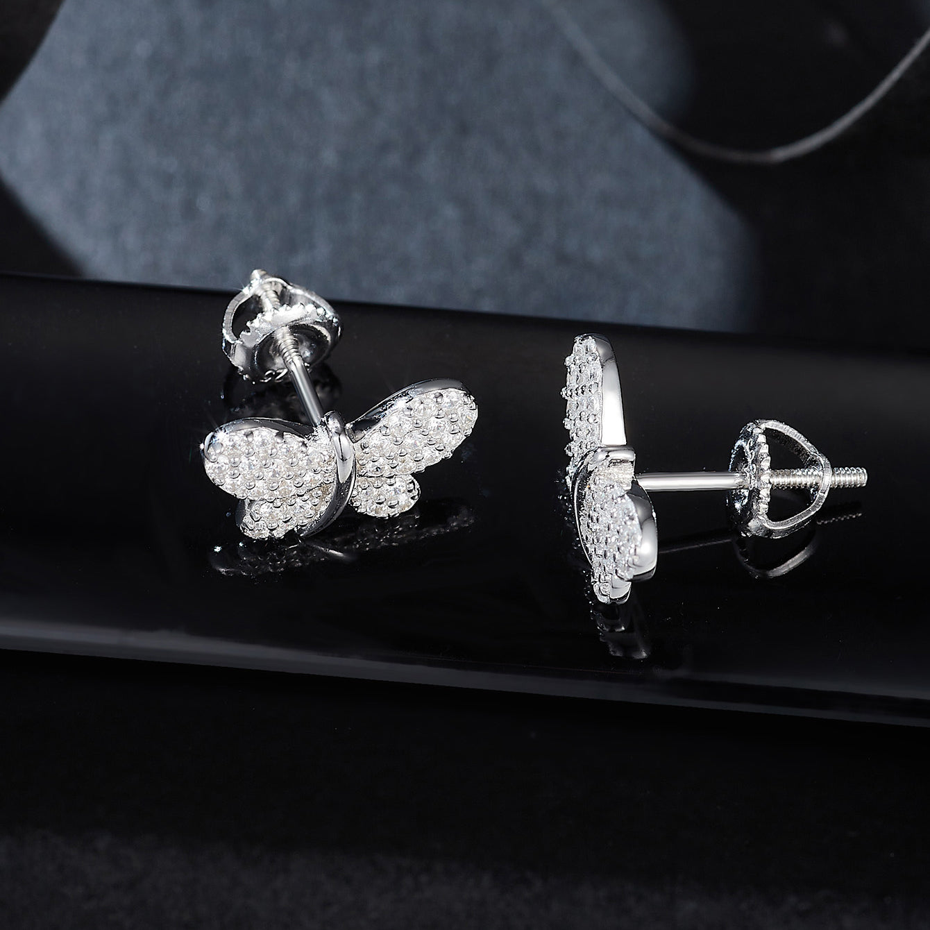 SparkleWing Butterfly Studs