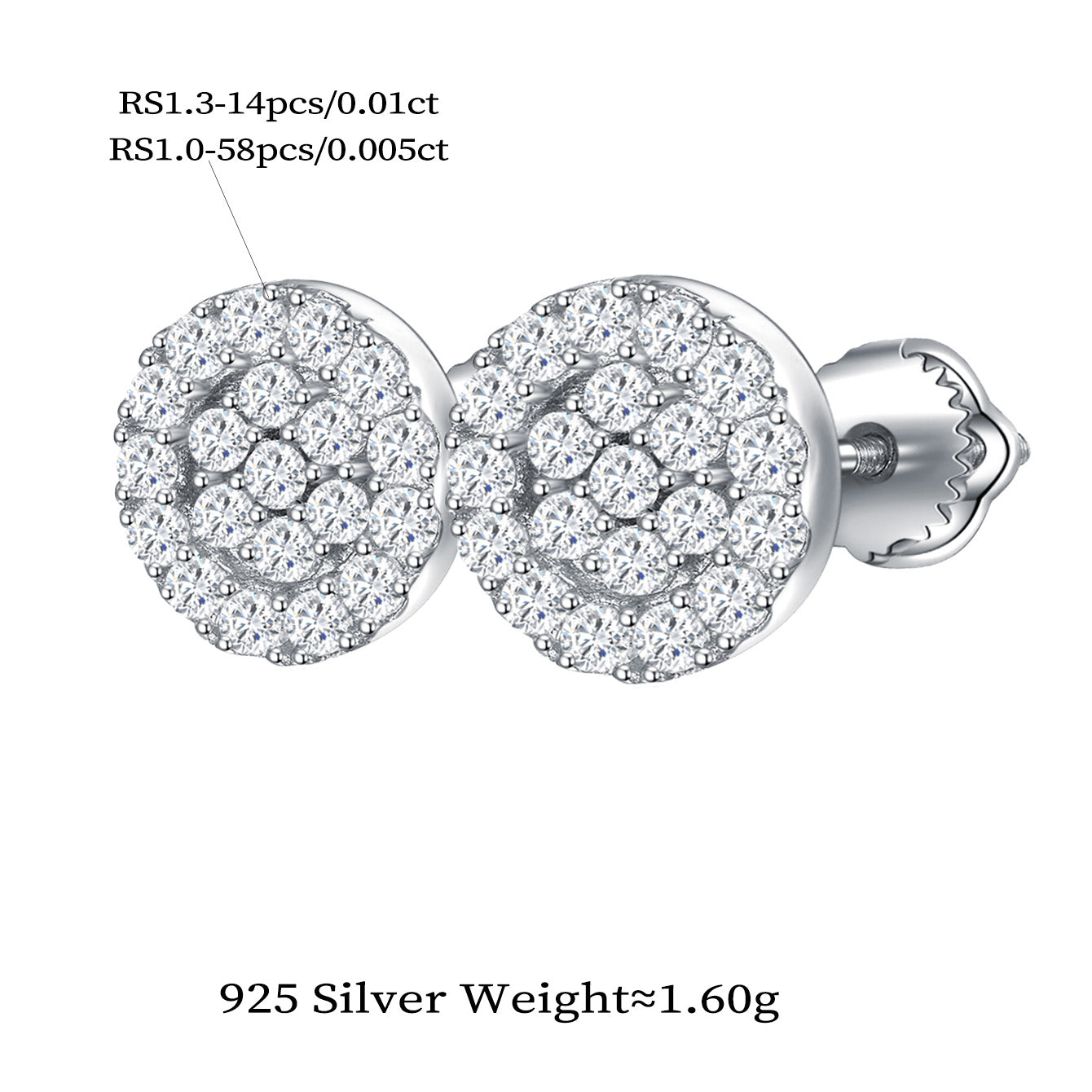 Eternal Circle Sparkle Studs